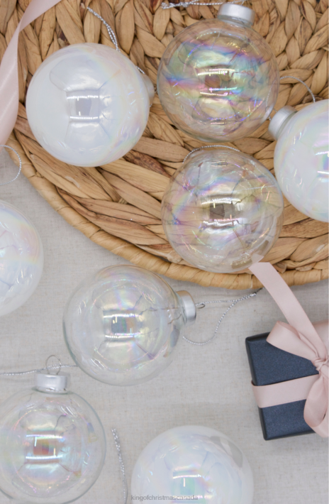 King of Christmas Accessories Bubbles Glass Ornament Set (8 Pack) DBVN137