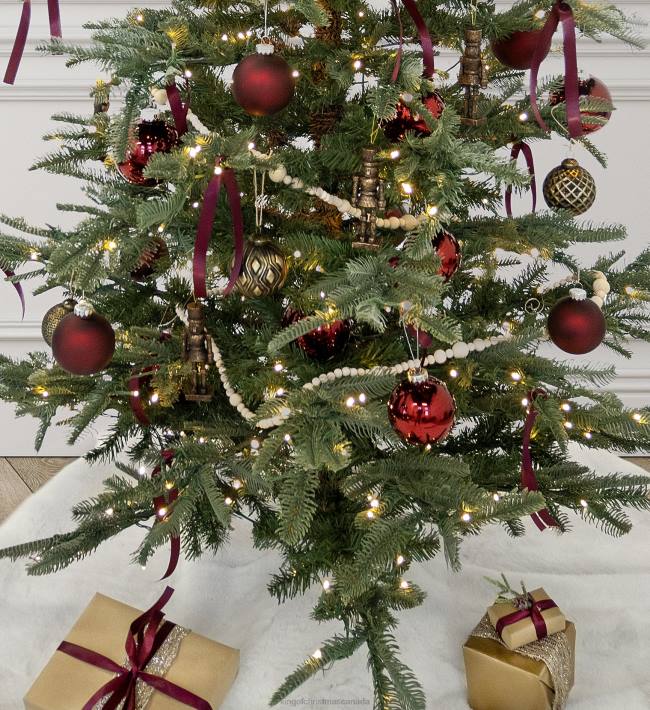 King of Christmas Accessories Burgundy Essential Glass Ornaments (24 Pack) DBVN135