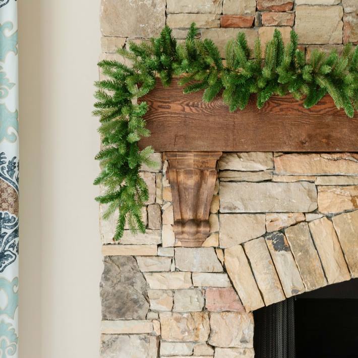 King of Christmas Accessories 9' x 10" Fraser Fir Garland Unlit DBVN79