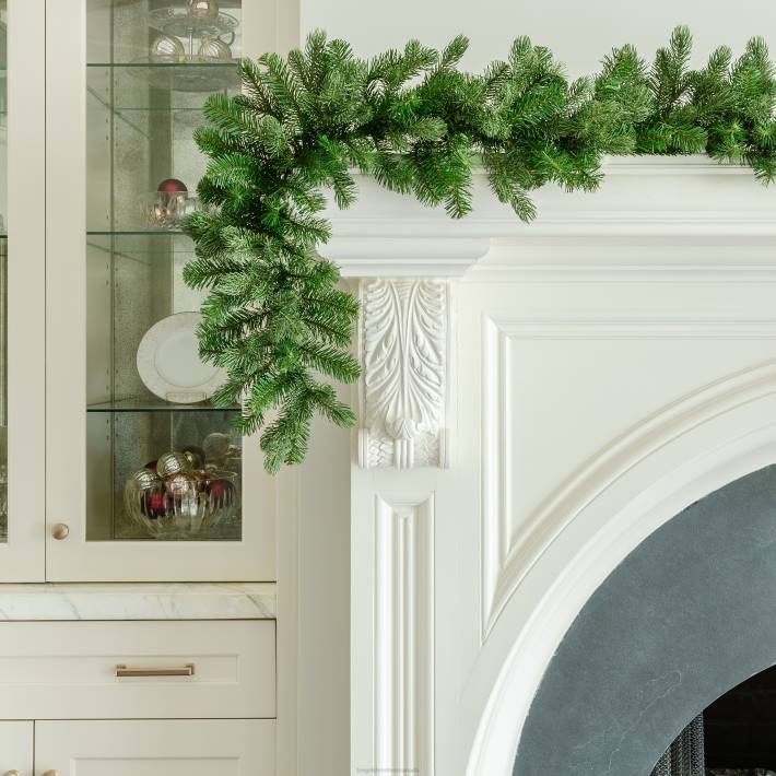 King of Christmas Accessories 9' x 12" Cypress Spruce Garland Unlit DBVN91