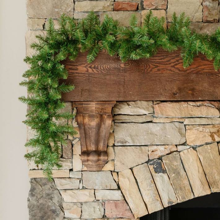 King of Christmas Accessories 9' x 12" Yorkshire Fir Garland Unlit DBVN75