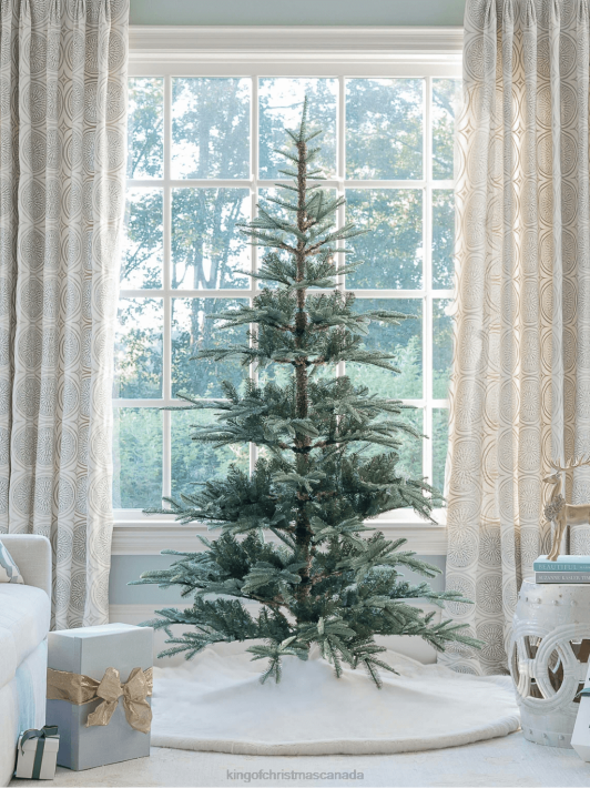King of Christmas Accessories 7' Noble Fir Artificial Christmas Tree with 500 Warm White LED Lights DBVN23