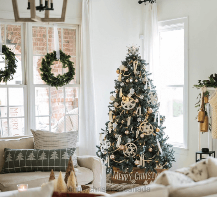 King of Christmas Accessories 7' Tribeca Spruce Blue Artificial Christmas Tree Unlit DBVN17